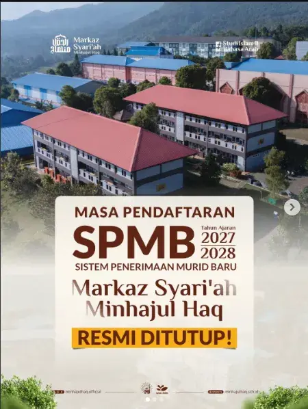 Pendaftaran SPMB Markaz Syariah RESMI DITUTUP Pendaftaran SPMB Markaz Syariah RESMI DITUTUP